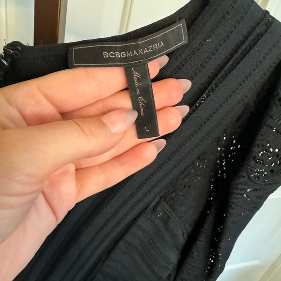 LARGE BCBG MaxAzria Black Lace Dress - Picture 7 of 7